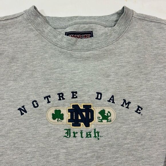 Vintage Embroidered Notre Dame Fighting Irish Crewneck Sweater - Picture 2 of 6